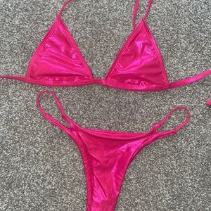 Hot pink bikini